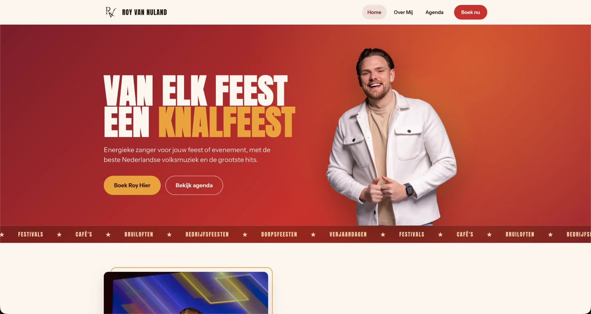Website van Roy van Nuland